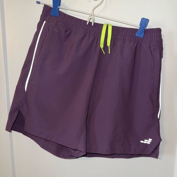 bcg Purple Athletic Shorts with Reflective Accents - Picture 1 of 5
